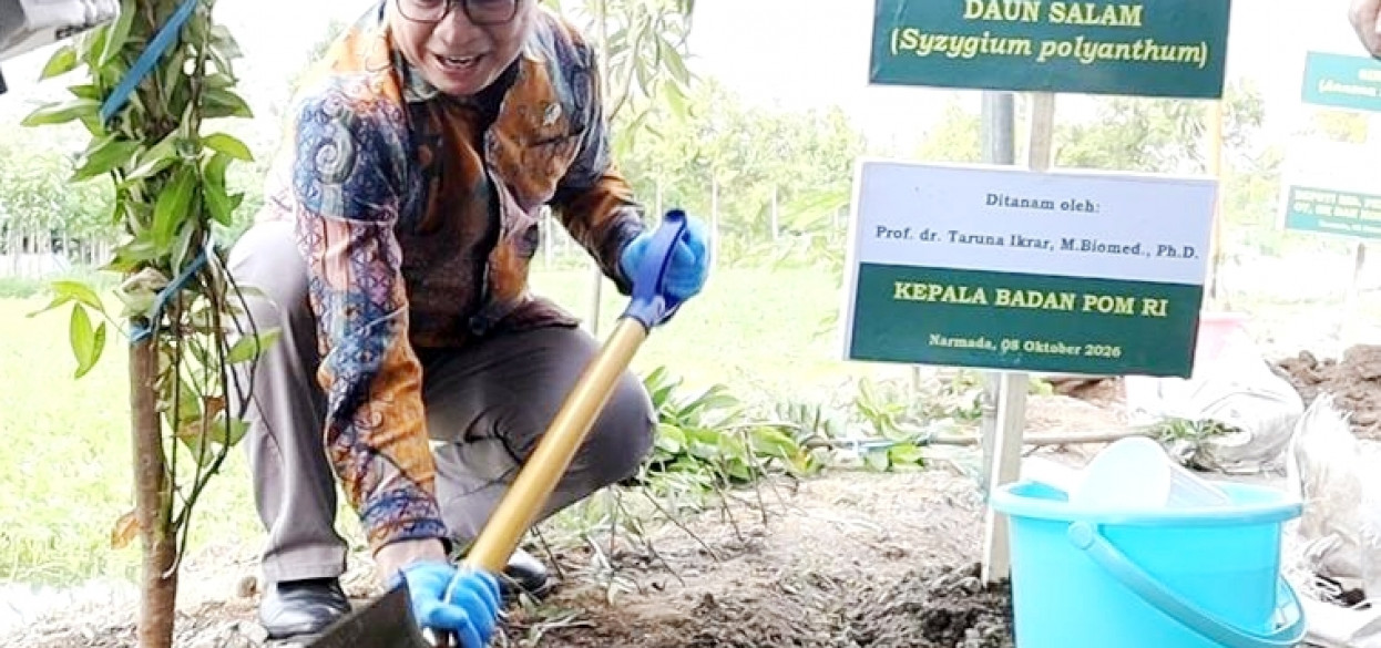 BPOM Perkuat Sinergi ABC, Kepala BPOM Tanam Pohon dan Dialog Bersama Santri di Ponpes Nurul Haramain Narmada